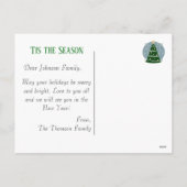 Kerstboom in Vintage MidCentury Modern stijl Feestdagenkaart (Achterkant)