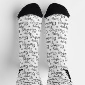 Kerstboom in zwart-wit sokken (Top)