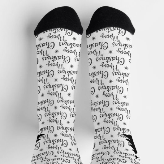 Kerstboom in zwart-wit sokken (Top)