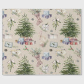 Kerstboom Inpakpapier (Vlak)