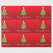 Kerstboom Inpakpapier (Vlak)