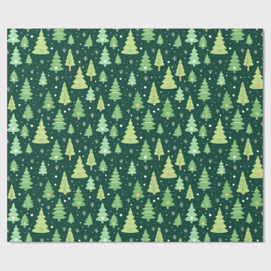 kerstboom inpakpapier (Vlak)