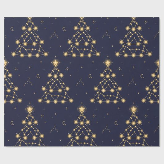 Kerstboom Inpakpapier met Sterrenbeeld (Vlak)