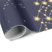 Kerstboom Inpakpapier met Sterrenbeeld (Rol Hoek)