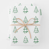 kerstboom inpakpapier vel (In situ)