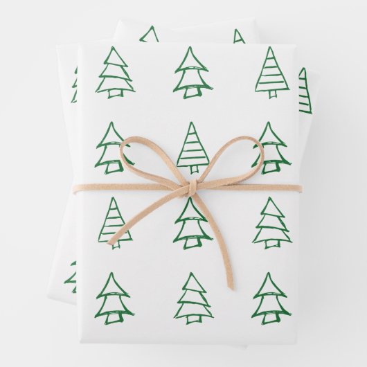kerstboom inpakpapier vel (In situ)