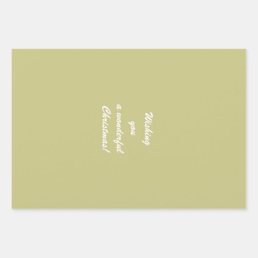 kerstboom inpakpapier vel (Voorkant 2)