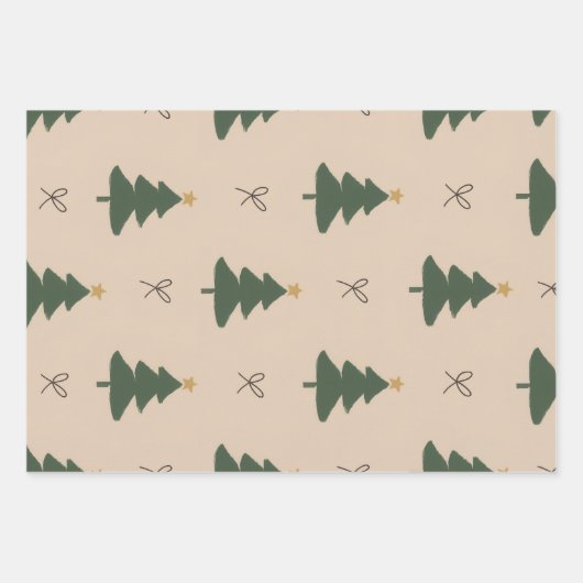 Kerstboom Inpakpapier Vel (Voorkant 3)