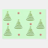 kerstboom inpakpapier vel (Voorkant)