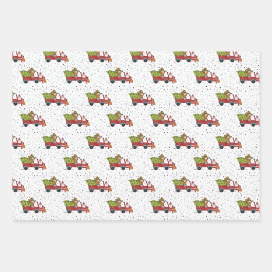 kerstboom inpakpapier vel (Voorkant 2)