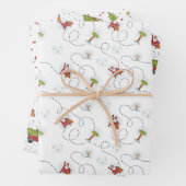 kerstboom inpakpapier vel (In situ)