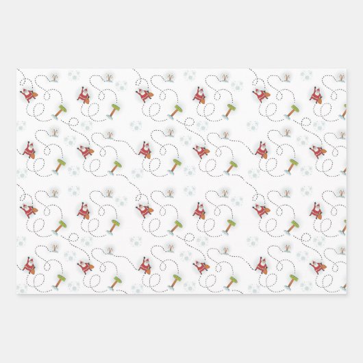 kerstboom inpakpapier vel (Voorkant)