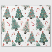Kerstboom Inpakpapier Vintage (Vlak)