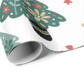 Kerstboom Inpakpapier Vintage (Rol Hoek)