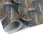 Kerstboom Inpakpapier Vintage (Rol Hoek)