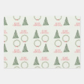Kerstboom Inpakvel  Inpakpapier Vel (Voorkant 3)