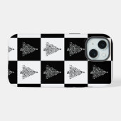 kerstboom iPhone 15 case (Achterkant horizontaal)