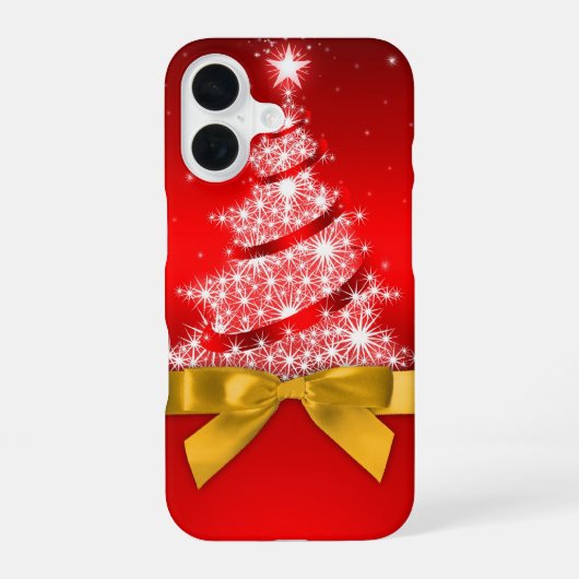 Kerstboom iPhone 16 hoesje (Achterkant)