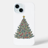 Kerstboom iPhone case (Achterkant)