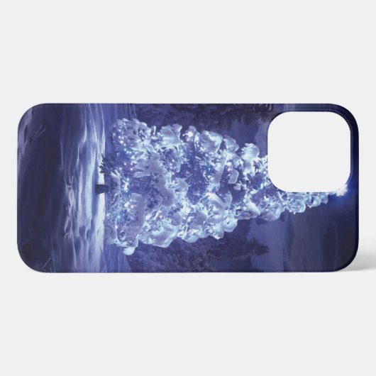 kerstboom iPhone hoesje (Achterkant horizontaal)