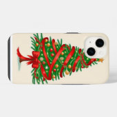 kerstboom iPhone hoesje (Achterkant horizontaal)