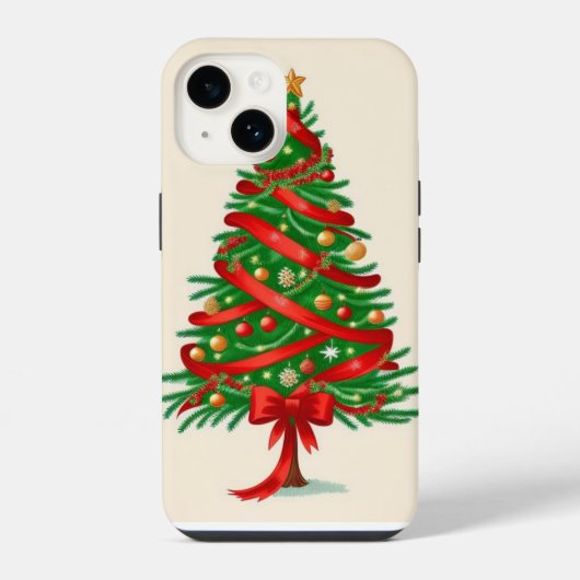kerstboom iPhone hoesje (Achterkant)
