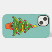 Kerstboom iPhone Hoesje (Achterkant horizontaal)