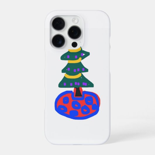 Kerstboom iPhone Hoesje (Achterkant)