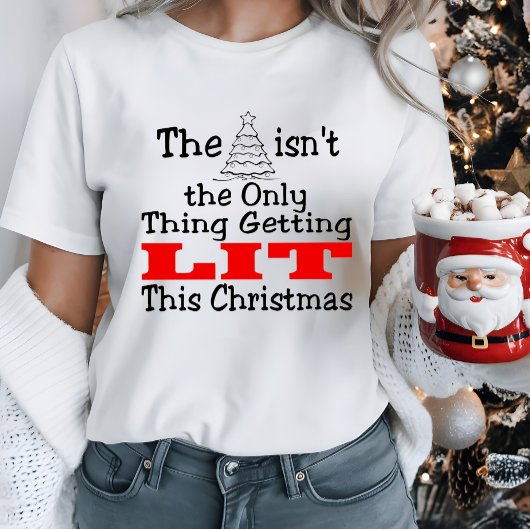 Kerstboom Is Niet Het Enige Dat Licht T-shirt