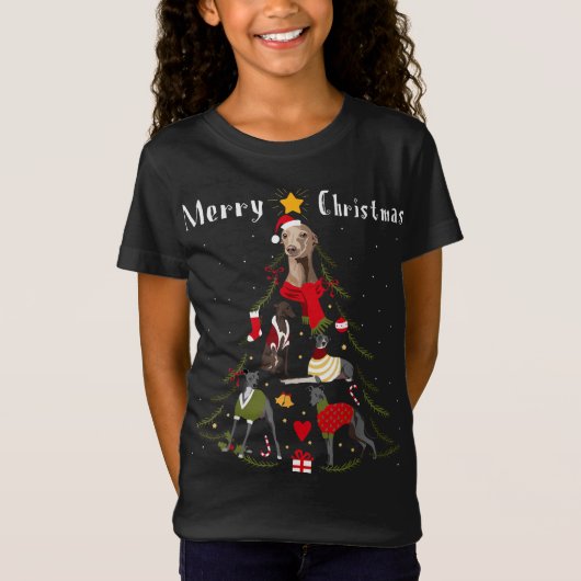 kerstboom: Italiaans graaiende broodrooster T-shirt (Voorkant)