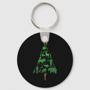 Kerstboom jager jacht Xmas Sleutelhanger