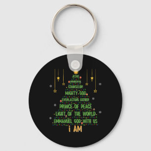 Kerstboom Jezus Christelijke Bijbelgeloofsvakantie Sleutelhanger