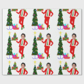 kerstboom justin trudeau cadeaupapier (Vlak)