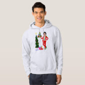 kerstboom justin trudeau hoodie (Voorkant volledig)