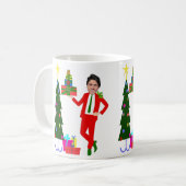 kerstboom justin trudeau koffiemok (Voorkant links)