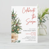 Kerstboom kaarsen Kerstfeest Kaart (Staand voorkant)