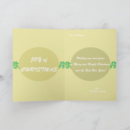 Kerstboom Kaart (Binnen)