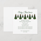 kerstboom kaart (Voorkant / Achterkant)