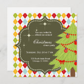 kerstboom kaart (Voorkant / Achterkant)