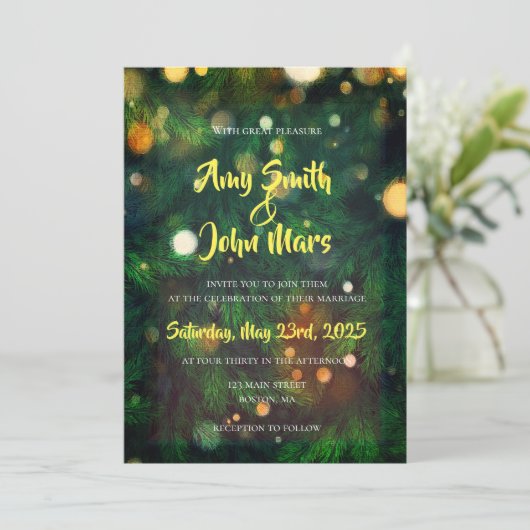 kerstboom kaart (Staand voorkant)