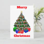 Kerstboom kaart (Staand voorkant)