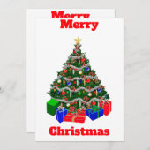 Kerstboom kaart (Voorkant / Achterkant)