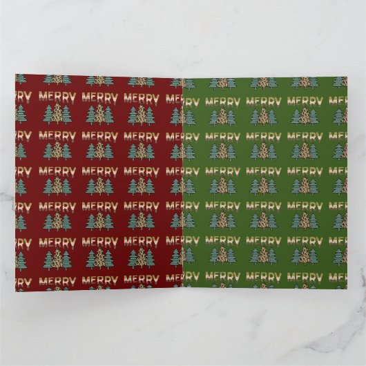 kerstboom kaart (Binnen)