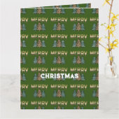 kerstboom kaart (Gele Bloem)