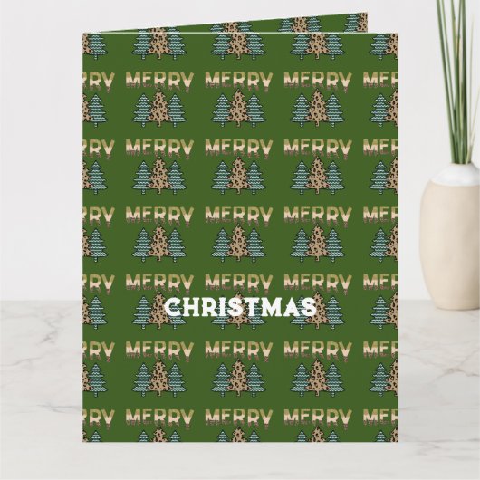 kerstboom kaart (Voorkant)