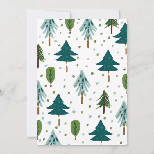 Kerstboom Kaart (Achterkant)