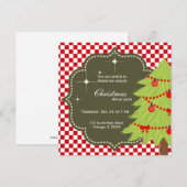 kerstboom kaart (Voorkant / Achterkant)