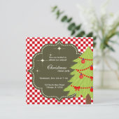 kerstboom kaart (Staand voorkant)