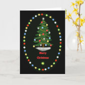 Kerstboom Kaart (Gele Bloem)