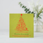 kerstboom kaart (Staand voorkant)